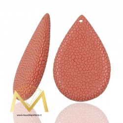 Ciondoli in Resina Forma Goccia colore Corallo Rosa
