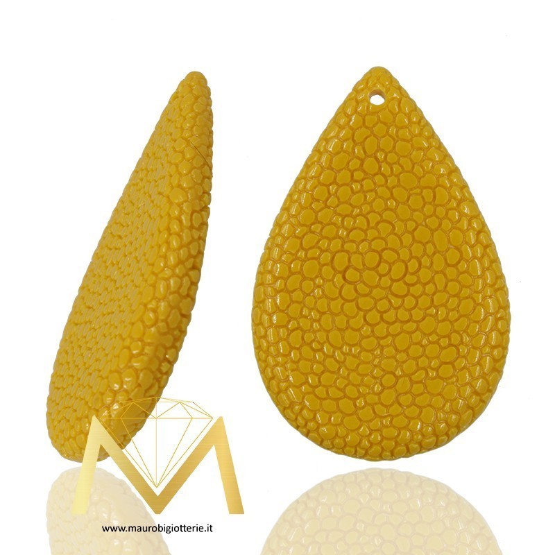 Droplet Resin Pendant color Yellow