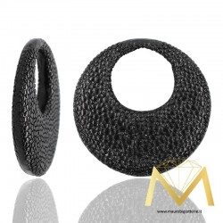 Round Resin Pendant color Black