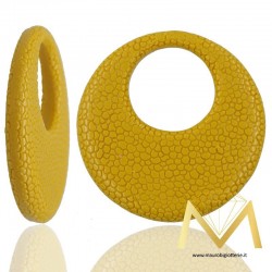 Round Resin Pendant color Yellow
