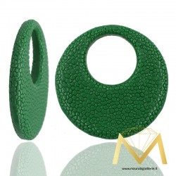Round Resin Pendant color Green