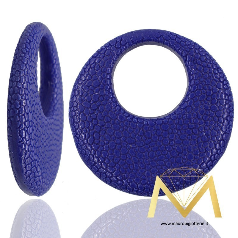 Round Resin Pendant color Blue