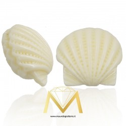 Passanti in Resina - Conchigliette - Avorio - 10mm