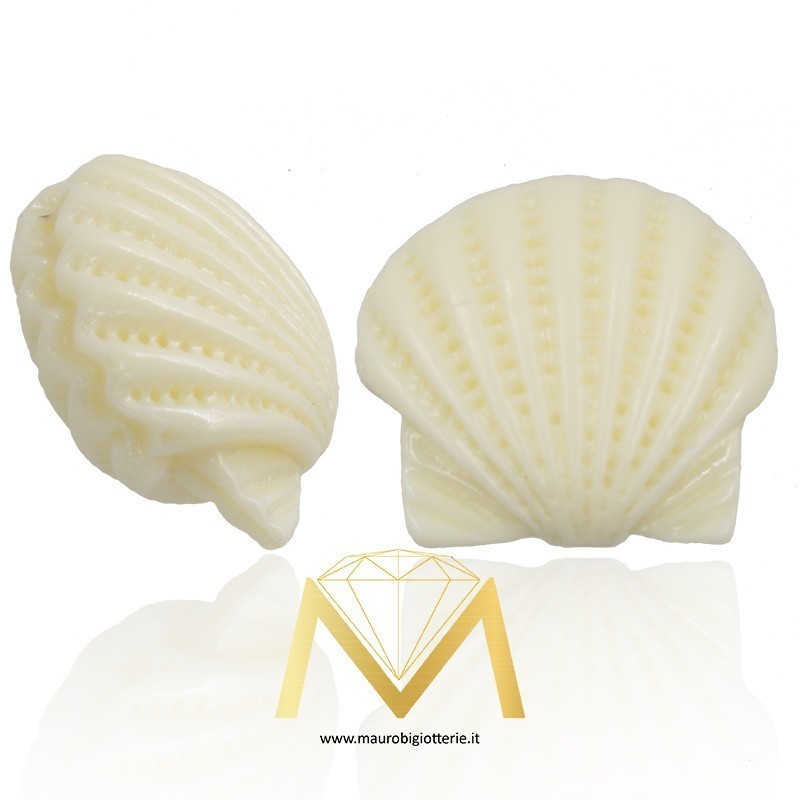 Passanti in Resina - Conchigliette - Avorio - 10mm