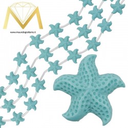 Resin Spacer - Starfish - Turquoise 30mm