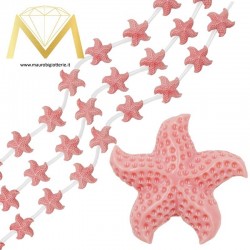 Resin Spacer - Starfish - Pink - 30mm
