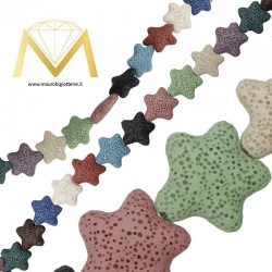 Lava Stone Star Multicolor 40mm