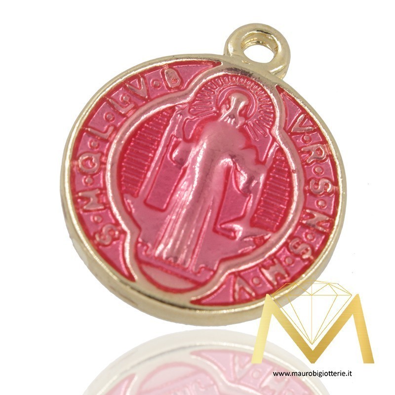 Madonna Pendant Round Fuschia
