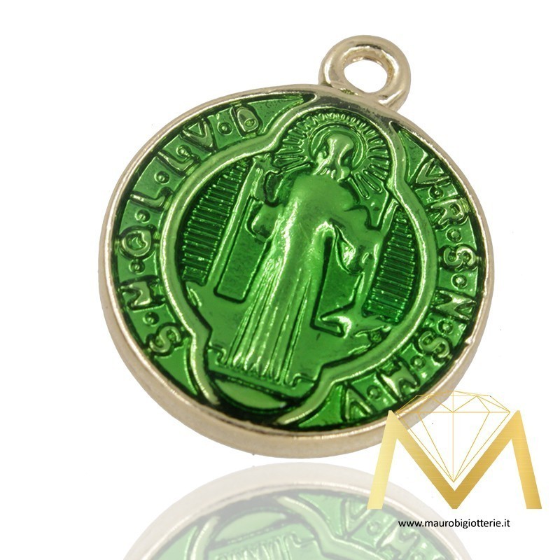 Madonnina Ciondolo Tondo Verde