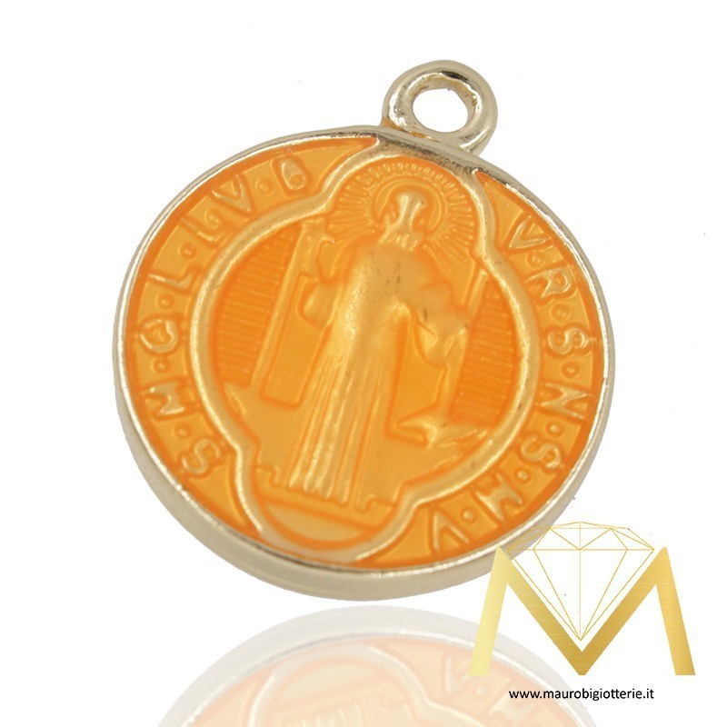 Madonna Pendant Round Orange