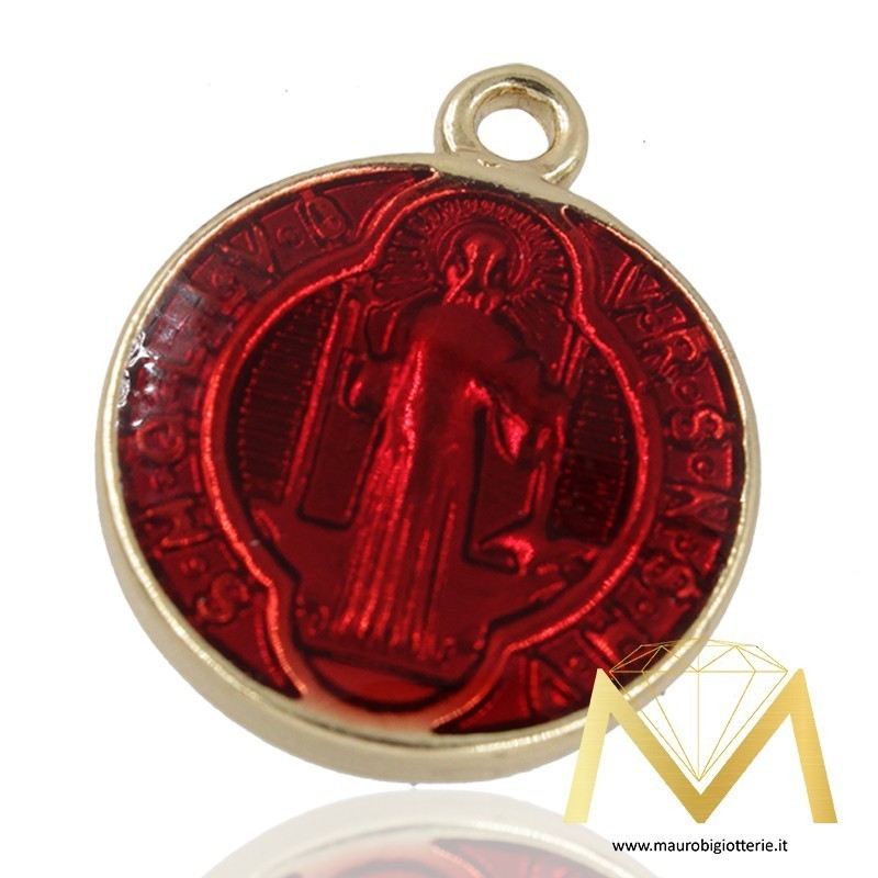 Madonnina Ciondolo Tondo Rosso