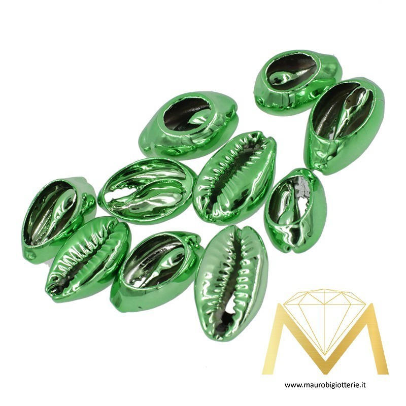 Coffe Bean Shells Metallic Green