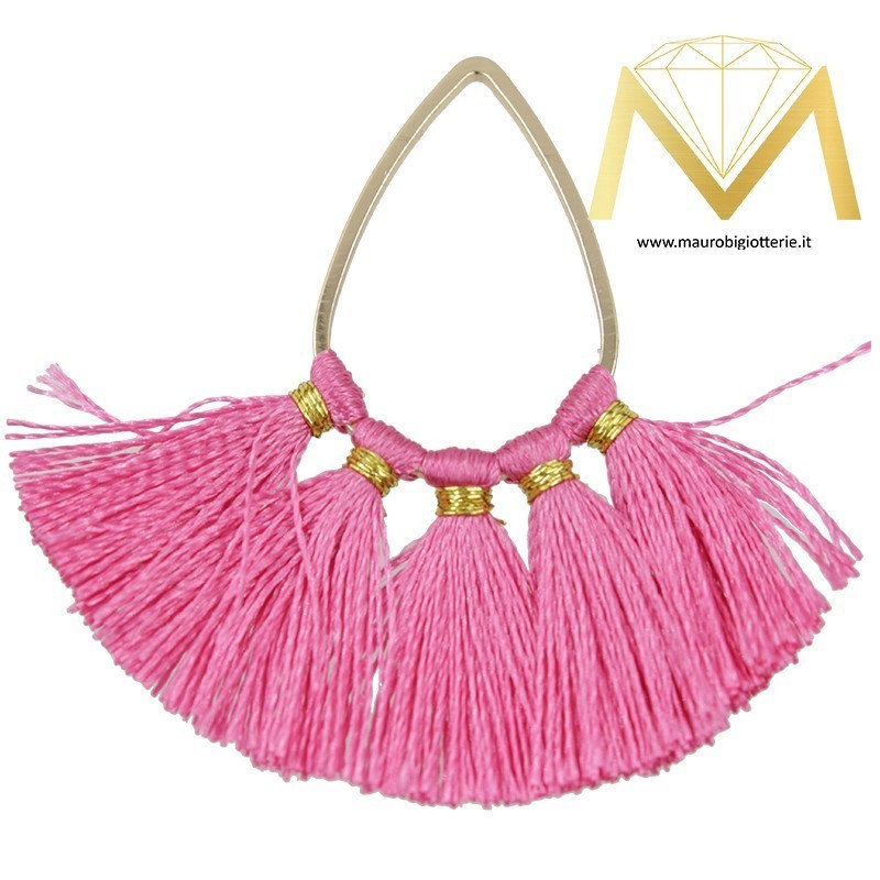 Nappine in Cotone Forma Goccia Fucsia