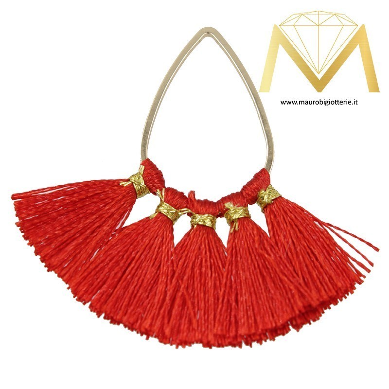 Nappine in Cotone Forma Goccia Rosso