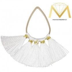 Tassels Droplet - White