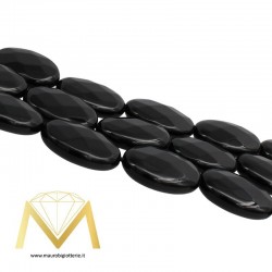 Black Onyx Oval Faceted 15x20mm