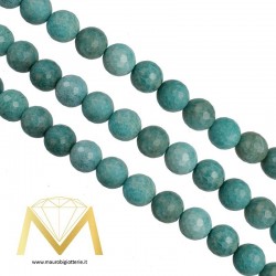 Amazonite Green Sphere Faceted  4mm
