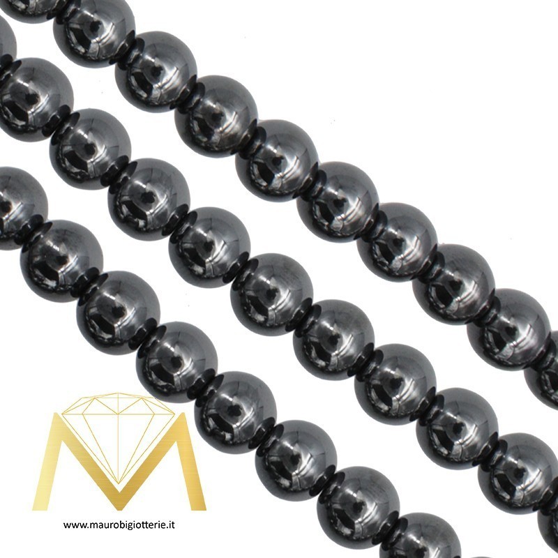 Hematite Smooth Sphere Gun Metal 2mm