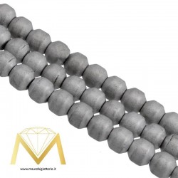 Ematite Opaco Rombo Argento 3mm