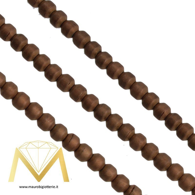 Hematite Opaque Rhombus Copper 3mm