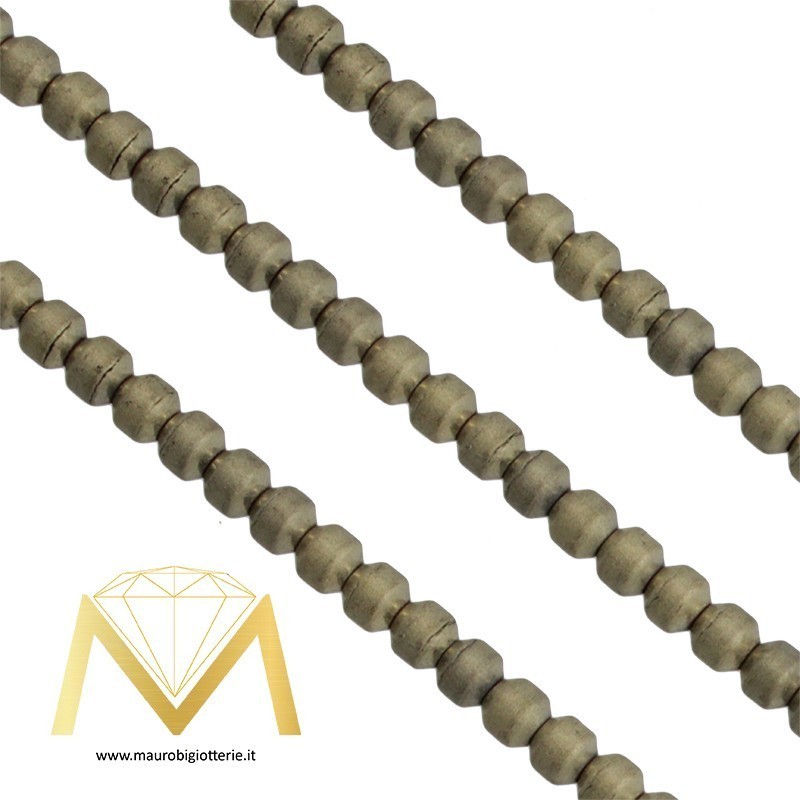 Ematite Opaco Rombo Champagne 3mm