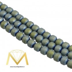 Ematite Opaco Rombo Verde Mare 3mm