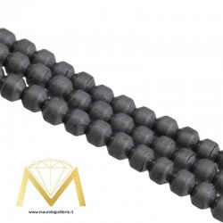 Ematite Opaco Rombo Grigio 4mm