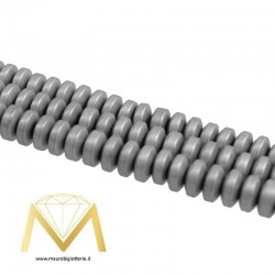 Hematite Opaque Washers Silver 4mm
