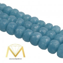 Angelite Faceted Rounded Washer 8mm