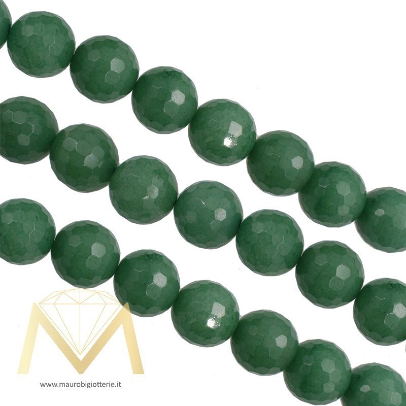 Avventurina Verde Sfere Sfaccettate 4mm