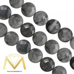 Falcon's Eye Faceted Circle 12mm