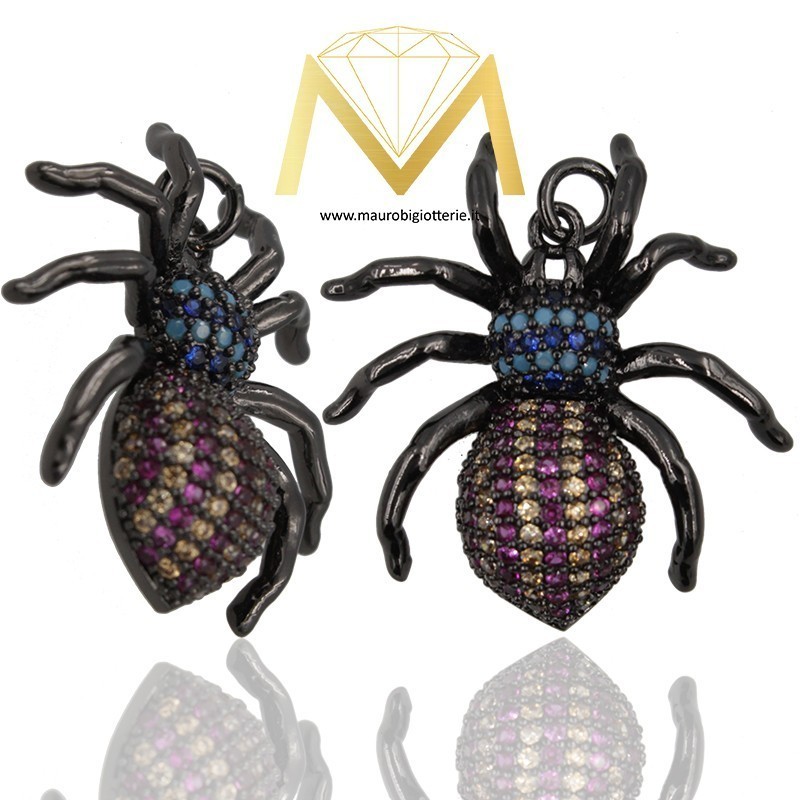 Spider Pendant Type D Black