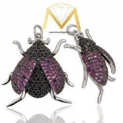 Beetle Pendant Type A Silver