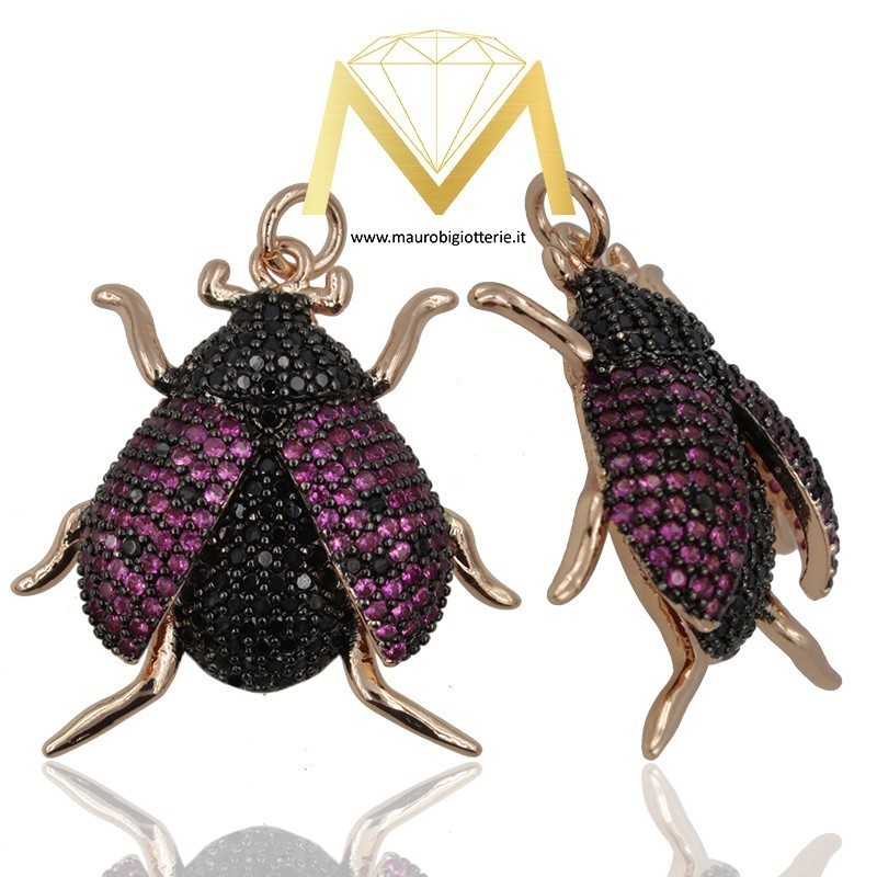 Beetle Pendant Type A Rose Gold