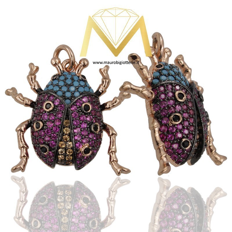 Beetle Pendant Type B Rose Gold