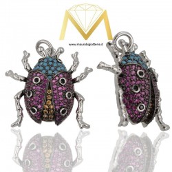 Beetle Pendant Type B Silver