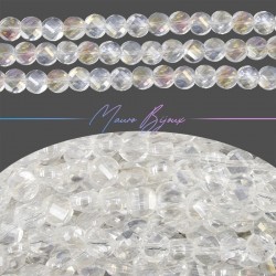 Transparent Glass Crystal Faceted Sphere 5mm