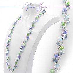 Erupted Glass Crystal Necklace M1