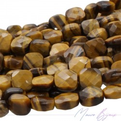 Occhio di Tigre Quadrata Sfaccettata 6mm