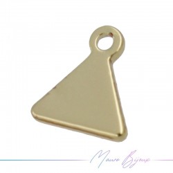 Gold Triangle Brass Pendant 5mm