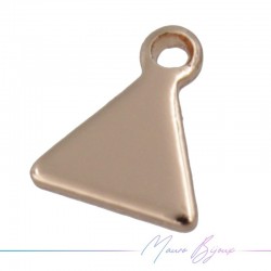 Ciondolo in Ottone Triangolo Ororosa 5mm
