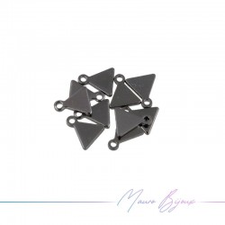 Ciondolo in Ottone Triangolo Canna Fucile 5mm