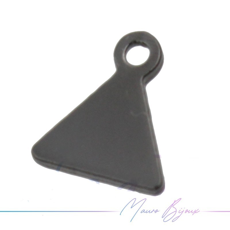 Gunmetal Triangle Brass Pendant 5mm