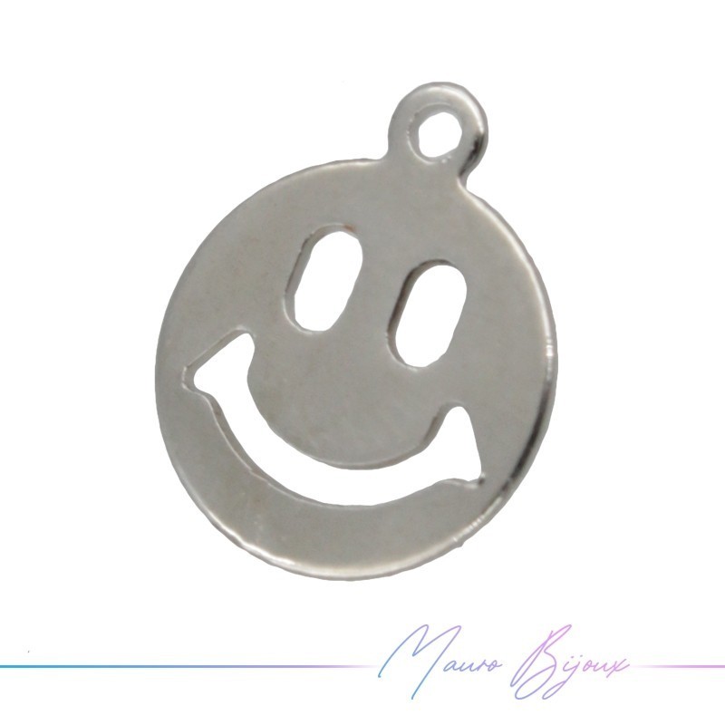 Ciondolo in Ottone Smile Argento 7.5mm