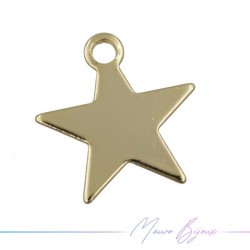 Star Brass Pendant Color Gold 10mm