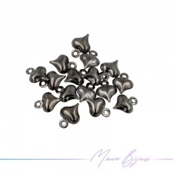 Ciondolo in Ottone Cuore Canna Fucile 6.2x5mm