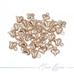 Rosegold Heart Brass Pendant 6.5x5mm
