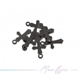 Ciondolo in Ottone Croce Cannafucile 7x11.5mm