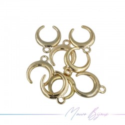 Moon Brass Pendant Color Gold 10mm