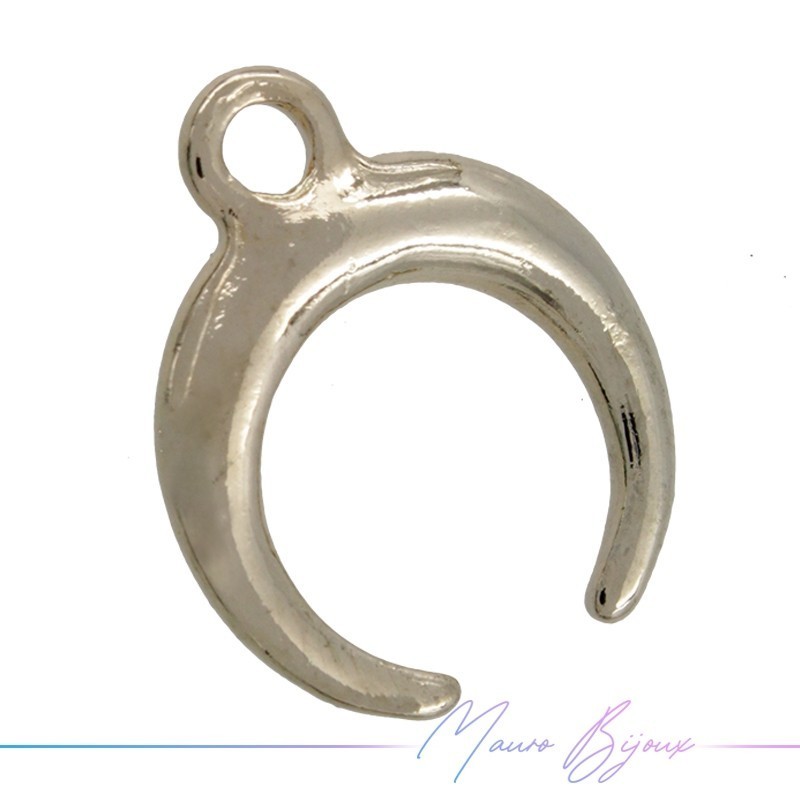 Moon Brass Pendant Color Gold 14.5mm